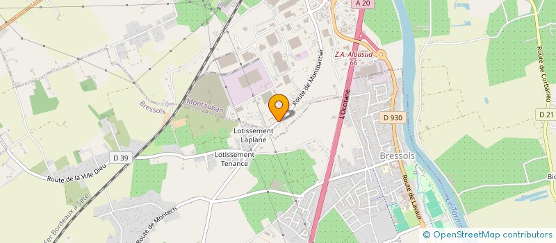 localisation de l'entreprise SCI LAPEYRE CERES  MONTAUBAN