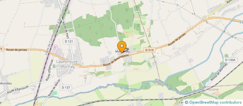 localisation de l'entreprise SCI LAPEYROUSIENNE  LAPEYROUSE-MORNAY