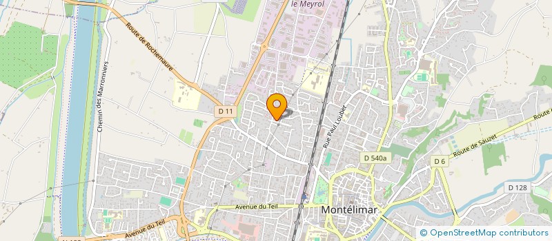 localisation de l'entreprise SCI LAPI à MONTELIMAR