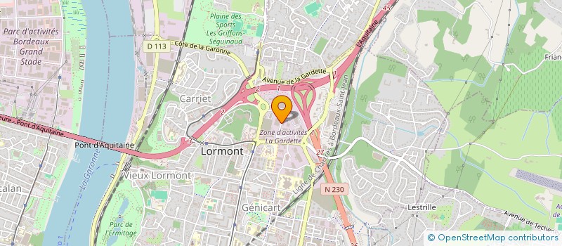 localisation de l'entreprise SCI LAPIDEM OTIO  LORMONT