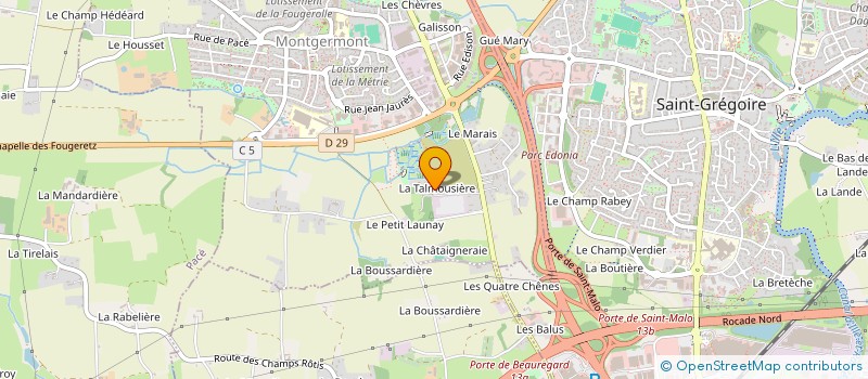 localisation de l'entreprise SCI LAPIE  MONTGERMONT