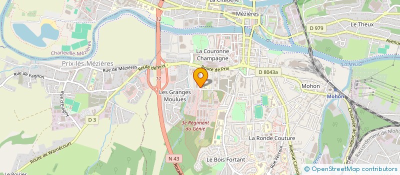 localisation de l'entreprise SCI LAPIE  CHARLEVILLE-MEZIERES