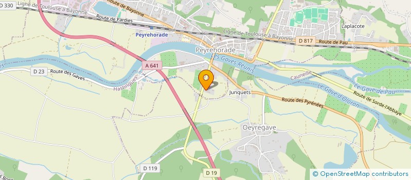 localisation de l'entreprise SCI LAPINEDE  PEYREHORADE