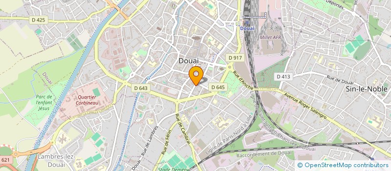 localisation de l'entreprise SCI LAPLACE à DOUAI