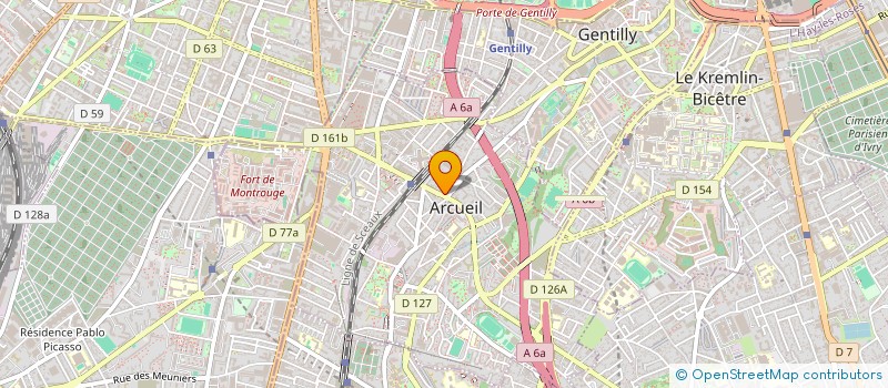 localisation de l'entreprise SCI LAPLACE  ARCUEIL