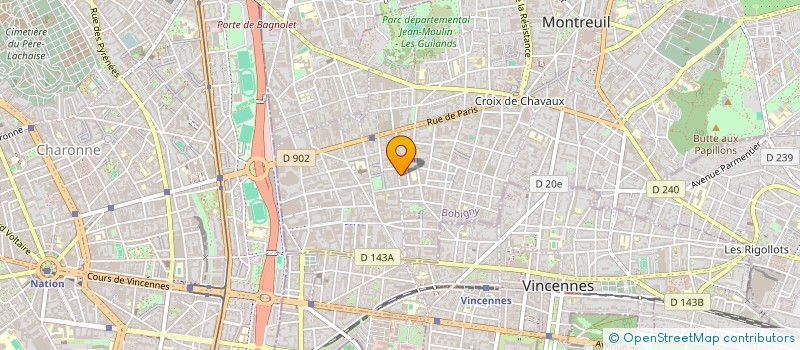 localisation de l'entreprise SCI LAPLACE-GRILLAS à MONTREUIL