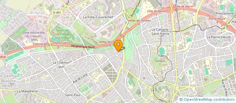 localisation de l'entreprise SCI LAPONY à CAEN