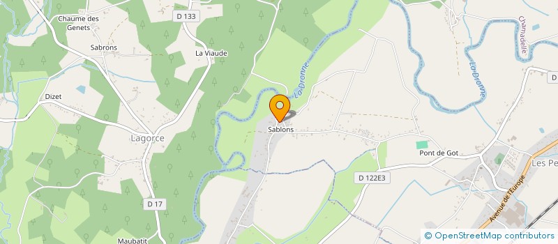 localisation de l'entreprise SCI LAPORTE  LES PEINTURES