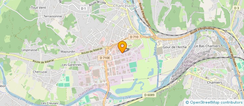 localisation de l'entreprise SCI LAPOUJADE 46  MARSAC SUR L'ISLE