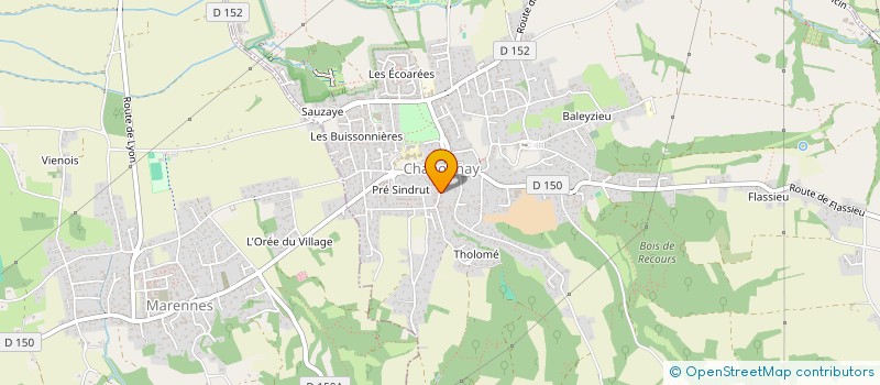 localisation de l'entreprise SCI LAPPAS  CHAPONNAY