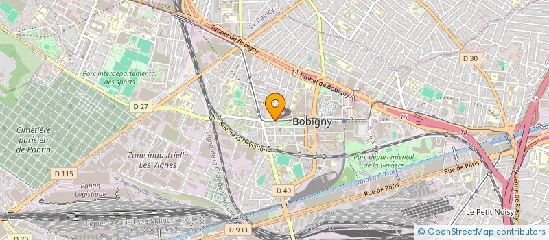 localisation de l'entreprise SCI LAPPE  BOBIGNY
