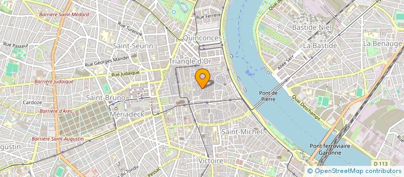 localisation de l'entreprise SCI LAPRU à BORDEAUX