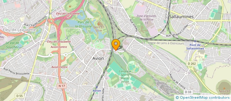 localisation de l'entreprise SCI LAPUGNOY  AVION