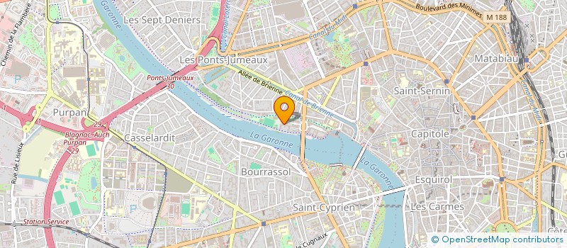 localisation de l'entreprise SCI LAPUJADE BONNEFOY S.I.L.B à TOULOUSE