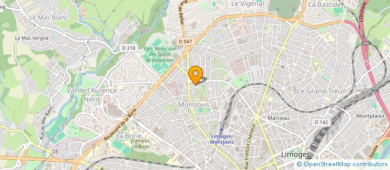 localisation de l'entreprise SCI LAPY à LIMOGES