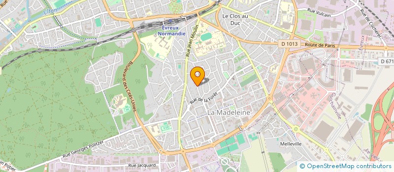 localisation de l'entreprise SCI LAPYQ  EVREUX