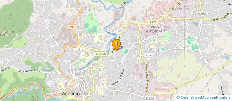 localisation de l'entreprise SCI LARA à ANNONAY
