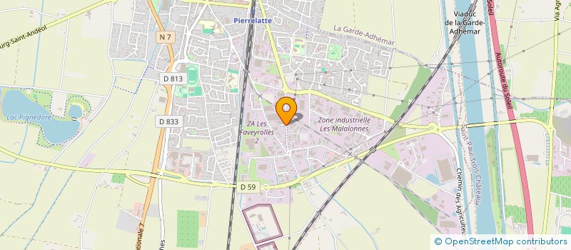 localisation de l'entreprise SCI LARA à PIERRELATTE