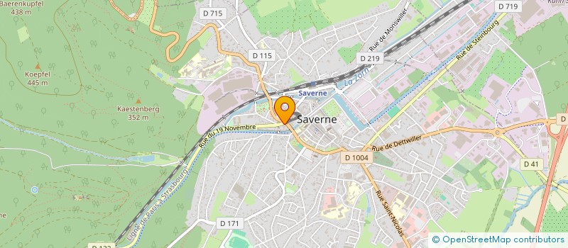 localisation de l'entreprise SCI LARA  SAVERNE