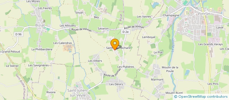 localisation de l'entreprise SCI LARA  SAINT-JULIEN-SUR-VEYLE