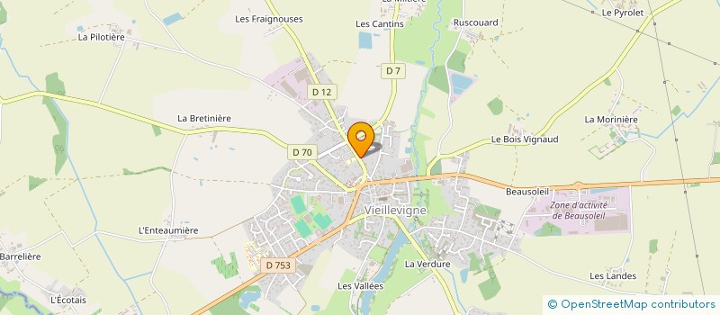 localisation de l'entreprise SCI LARA-GIRAUDET  VIEILLEVIGNE