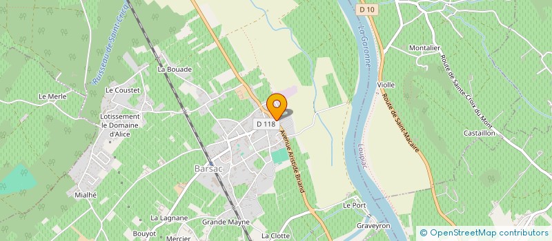 localisation de l'entreprise SCI LARAFA  BARSAC