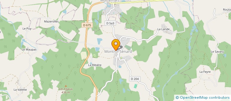 localisation de l'entreprise SCI LARANT à MONTROL-SENARD