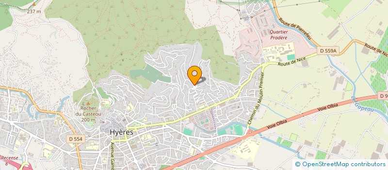 localisation de l'entreprise SCI LARCADE à HYERES