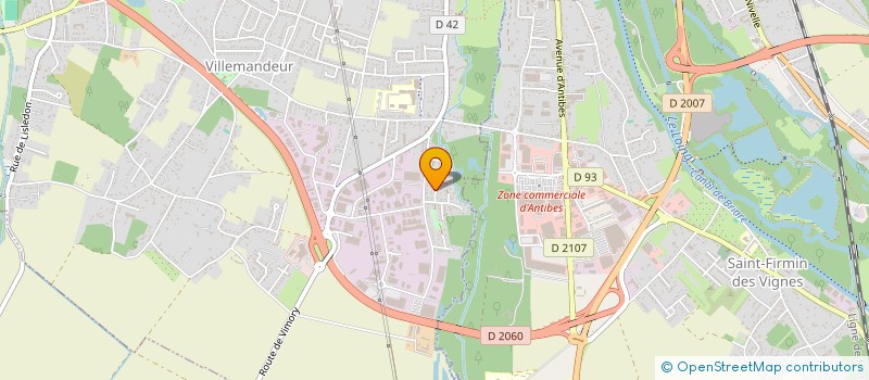 localisation de l'entreprise SCI LARCHER  VILLEMANDEUR