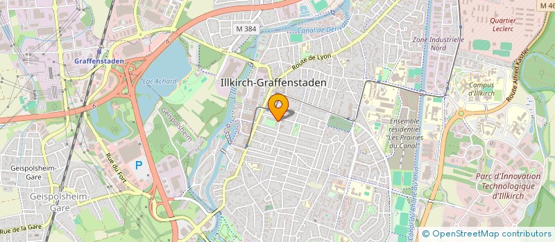 localisation de l'entreprise SCI LARDEGE  ILLKIRCH-GRAFFENSTADEN
