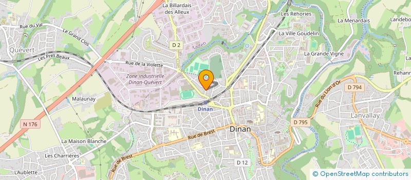 localisation de l'entreprise SCI LARDERIE-SAINT-SAUVEUR  DINAN