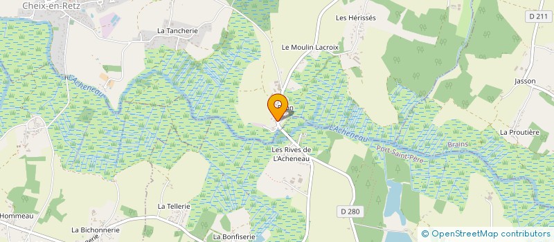 localisation de l'entreprise SCI LARDERIRE  CHEIX-EN-RETZ