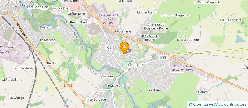 localisation de l'entreprise SCI LARDEUX  GETIGNE