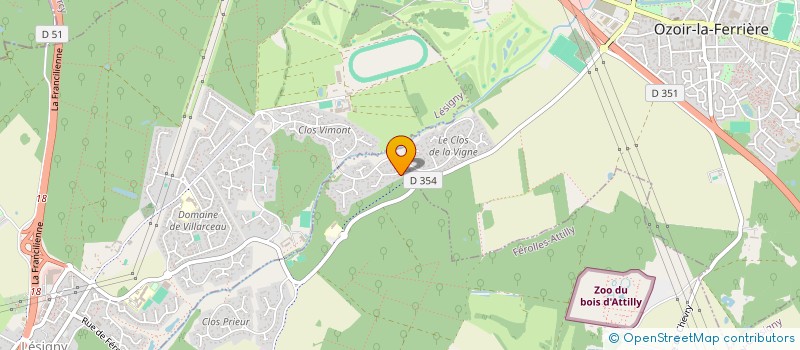 localisation de l'entreprise SCI LAREDO  FEROLLES-ATTILLY