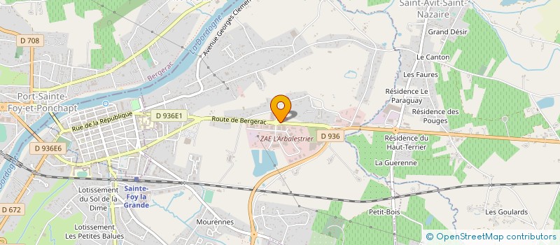 localisation de l'entreprise SCI LAREGNERE  PINEUILH