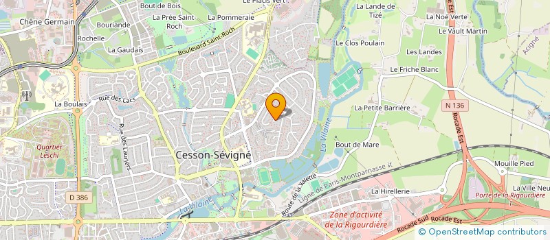 localisation de l'entreprise SCI LAREPONSED  CESSON-SEVIGNE
