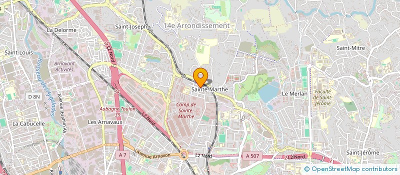 localisation de l'entreprise SCI LAREVA à MARSEILLE