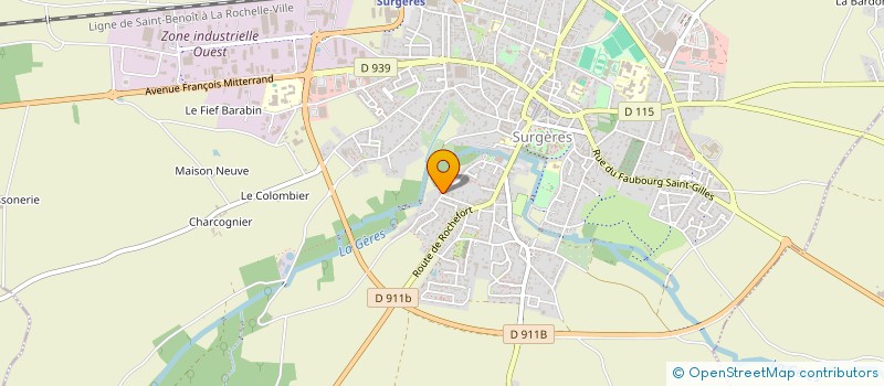 localisation de l'entreprise SCI LARGEAUD IMMOBILIER  SURGERES