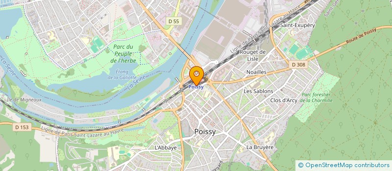 localisation de l'entreprise SCI LARGIER POISSY  POISSY