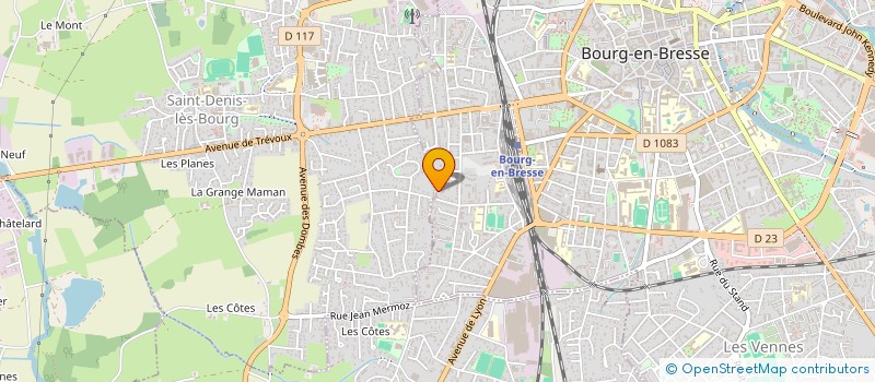 localisation de l'entreprise SCI LARGILLIERE  BOURG-EN-BRESSE