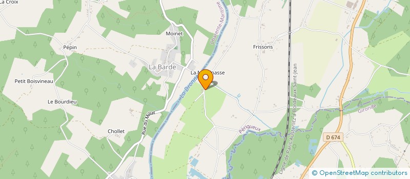 localisation de l'entreprise SCI LARGO INVESTISSEMENTS  LA ROCHE-CHALAIS