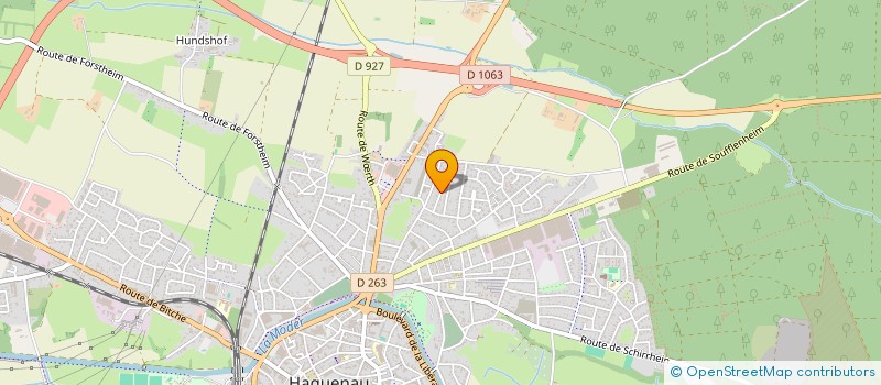 localisation de l'entreprise SCI LARIBI INVEST  HAGUENAU