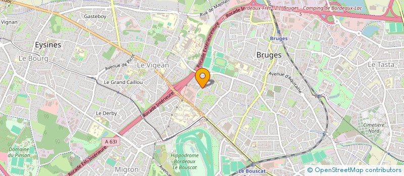 localisation de l'entreprise SCI LARIEULAT  BRUGES