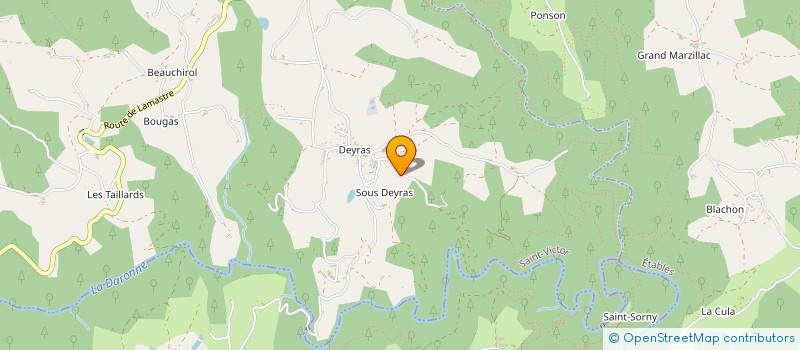 localisation de l'entreprise SCI LARISSIN  SAINT-VICTOR