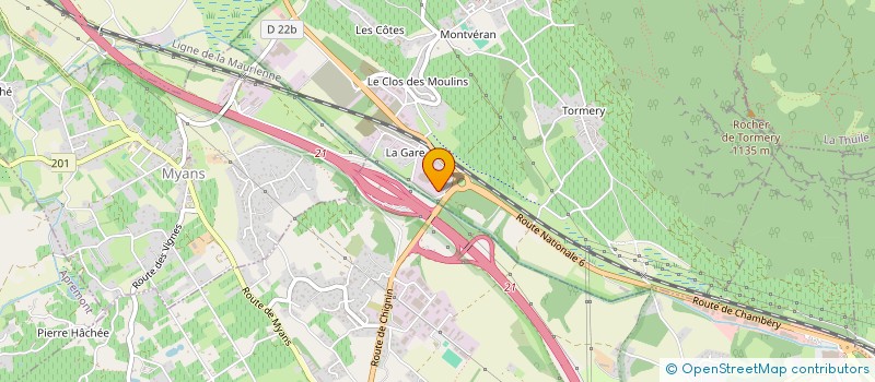 localisation de l'entreprise SCI LARIVIERE  CHIGNIN