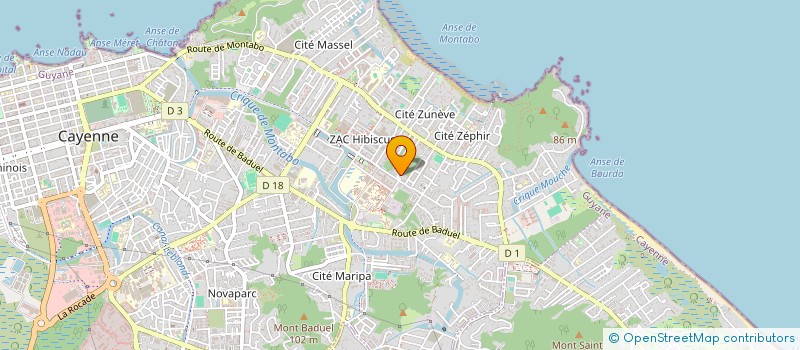 localisation de l'entreprise SCI LARIVOT  CAYENNE