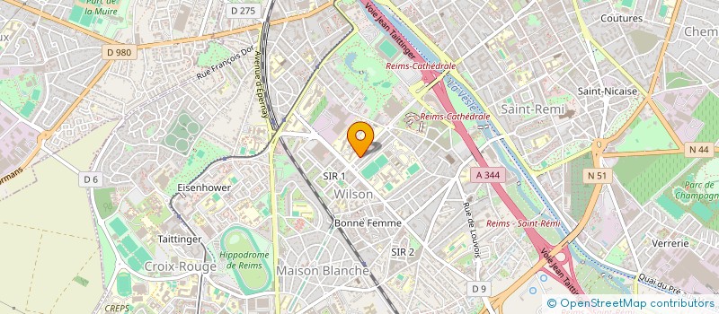 localisation de l'entreprise SCI LARNICOL-MERLIN  REIMS