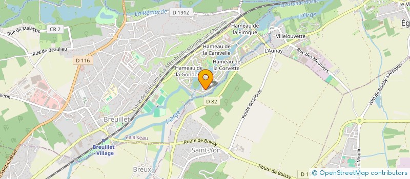 localisation de l'entreprise SCI LAROCHE  BREUILLET