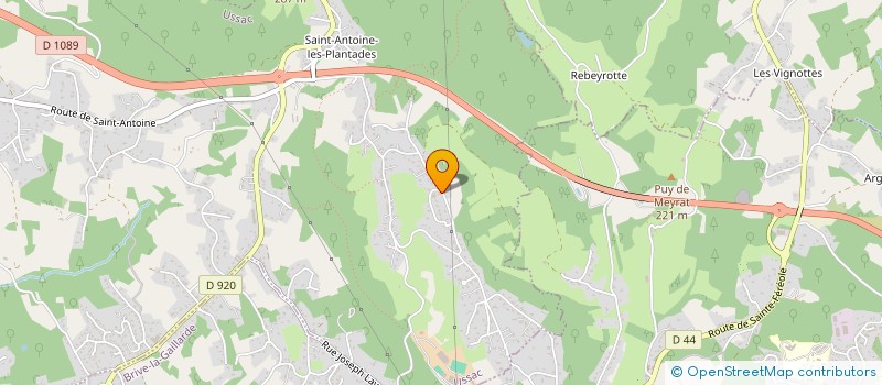 localisation de l'entreprise SCI LAROM INVEST  USSAC