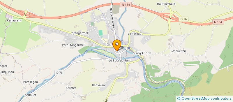 localisation de l'entreprise SCI LAROM POHER  GOUAREC